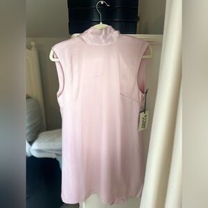 BNWT Daily Drills Silky Mini Dress with Neck Tie S